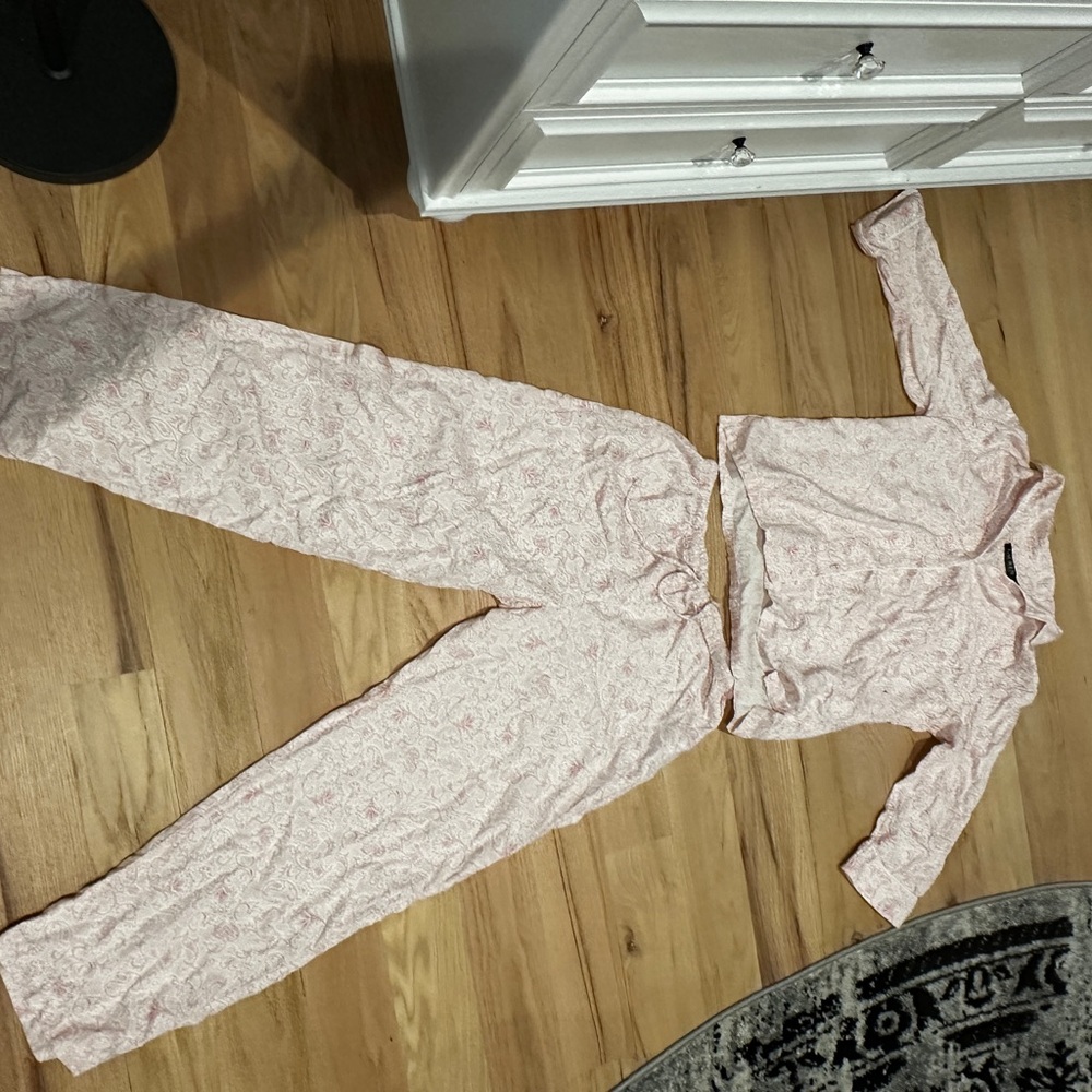 RALPH LAUREN Pink  Pajama Set sz M NWOT